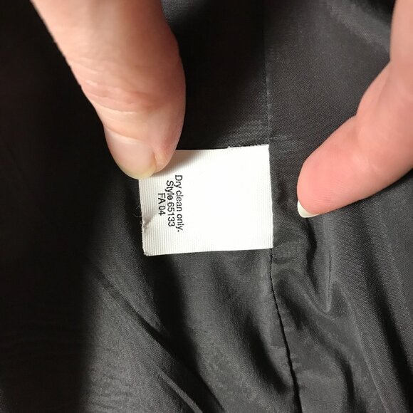 Women's J.CREW Charcoal Gray Vintage 1 Button Blazer Size 4 - SMALL - Picture 2 of 6